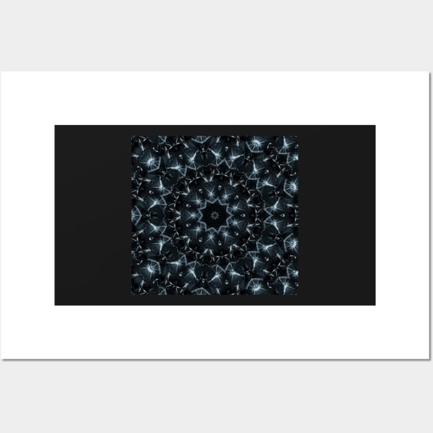 Silver Blue Magical Winter Star Wall Art by SpieklyArt